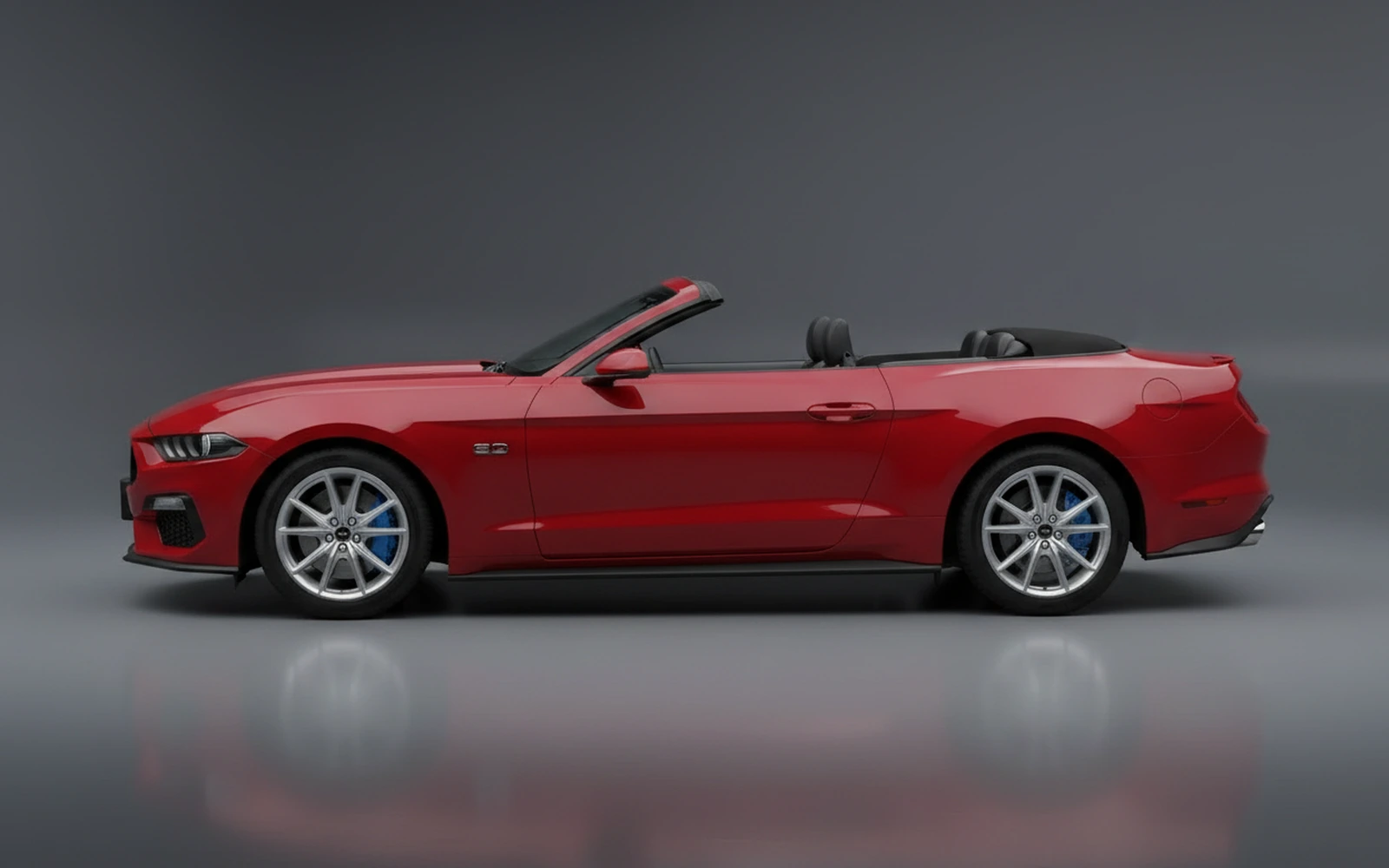 Ford Mustang Convertible Rojo 2026 — exterior rear view