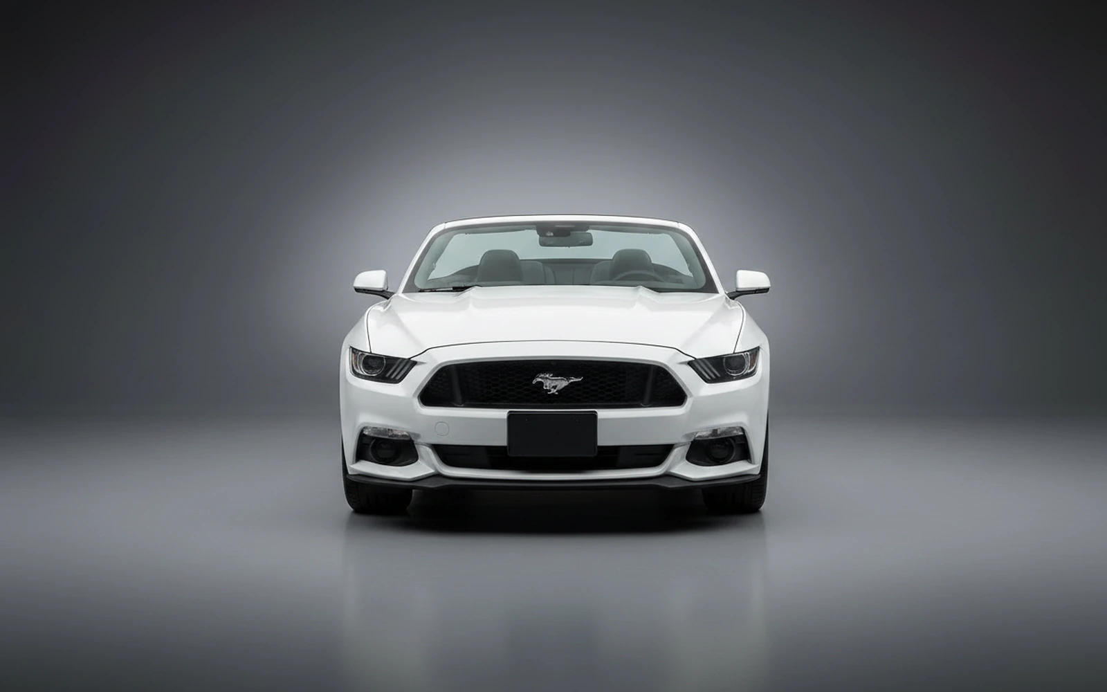 Ford Mustang Convertible White 2022 — exterior side view