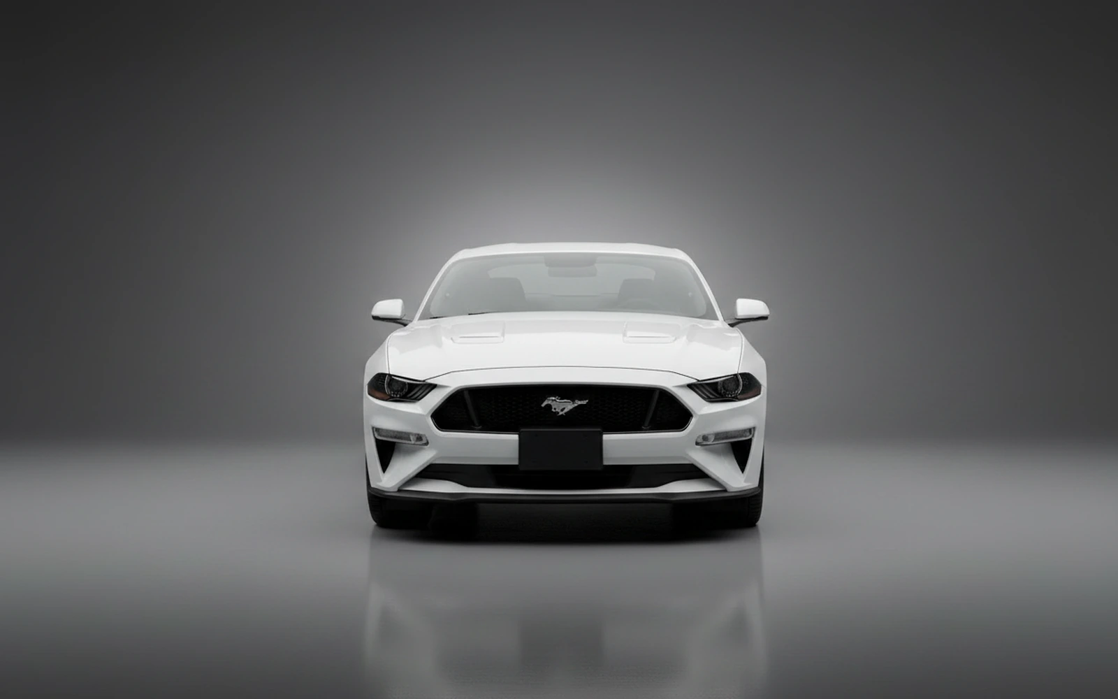 Ford Mustang Black White 2024 — exterior side view