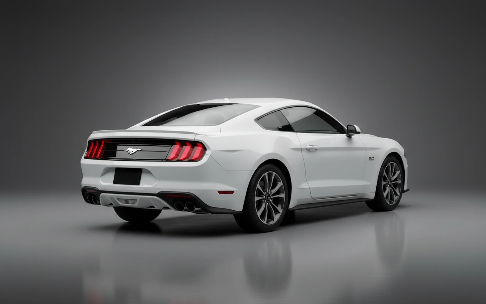 Ford Mustang Black White 2024 — interior dashboard