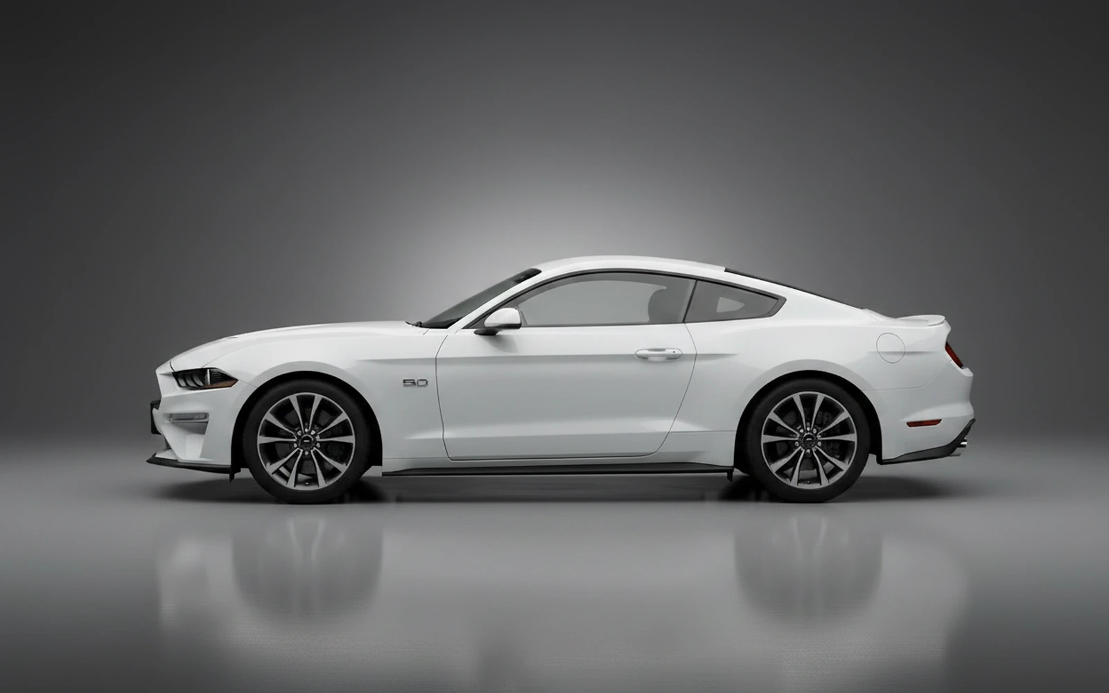 Ford Mustang Black White 2024 — exterior rear view