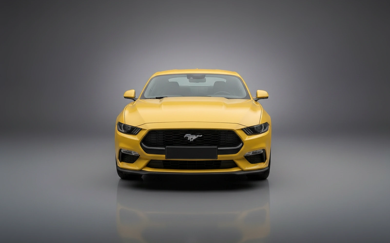 Ford Mustang Black Amarillo 2026 — exterior side view
