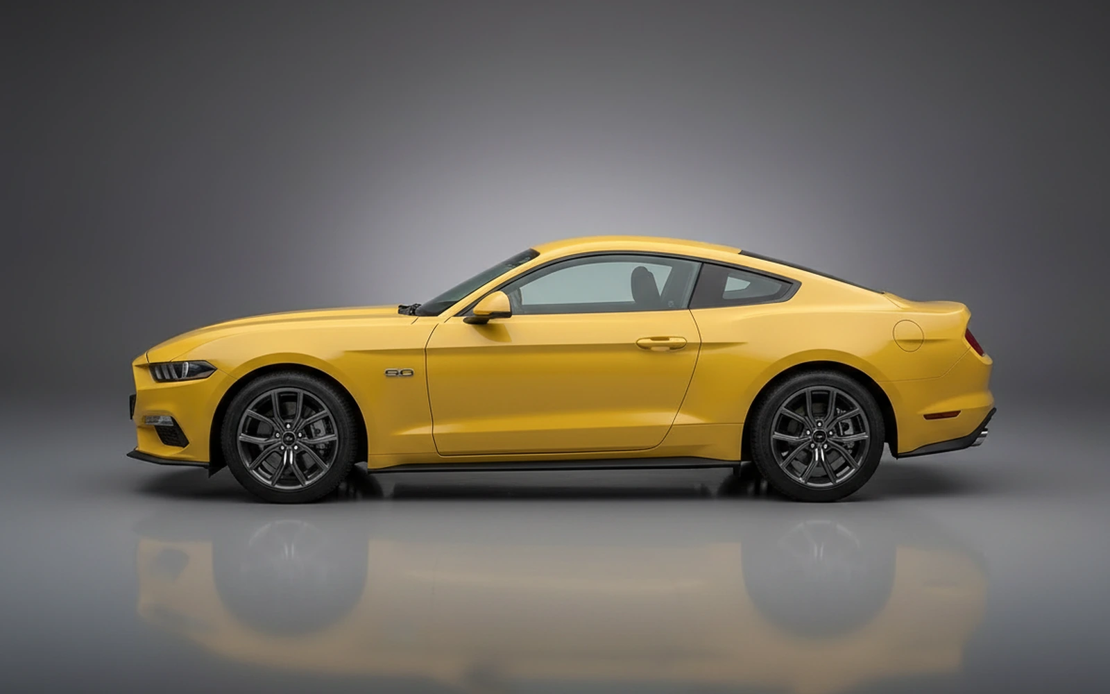Ford Mustang Black Amarillo 2026 — exterior rear view