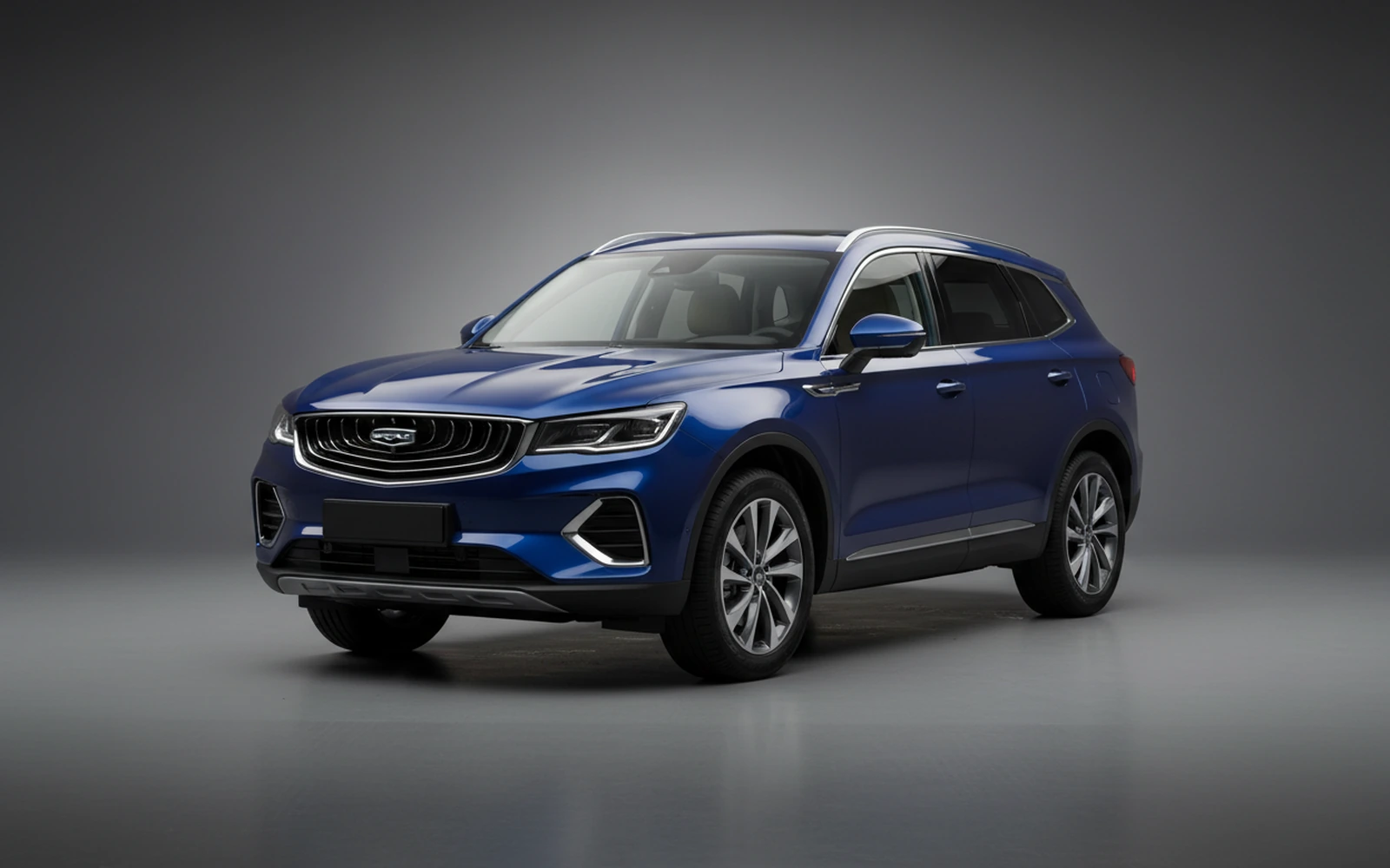 Geely Monjaro Blue 2024 for rent in Miami — exterior photo