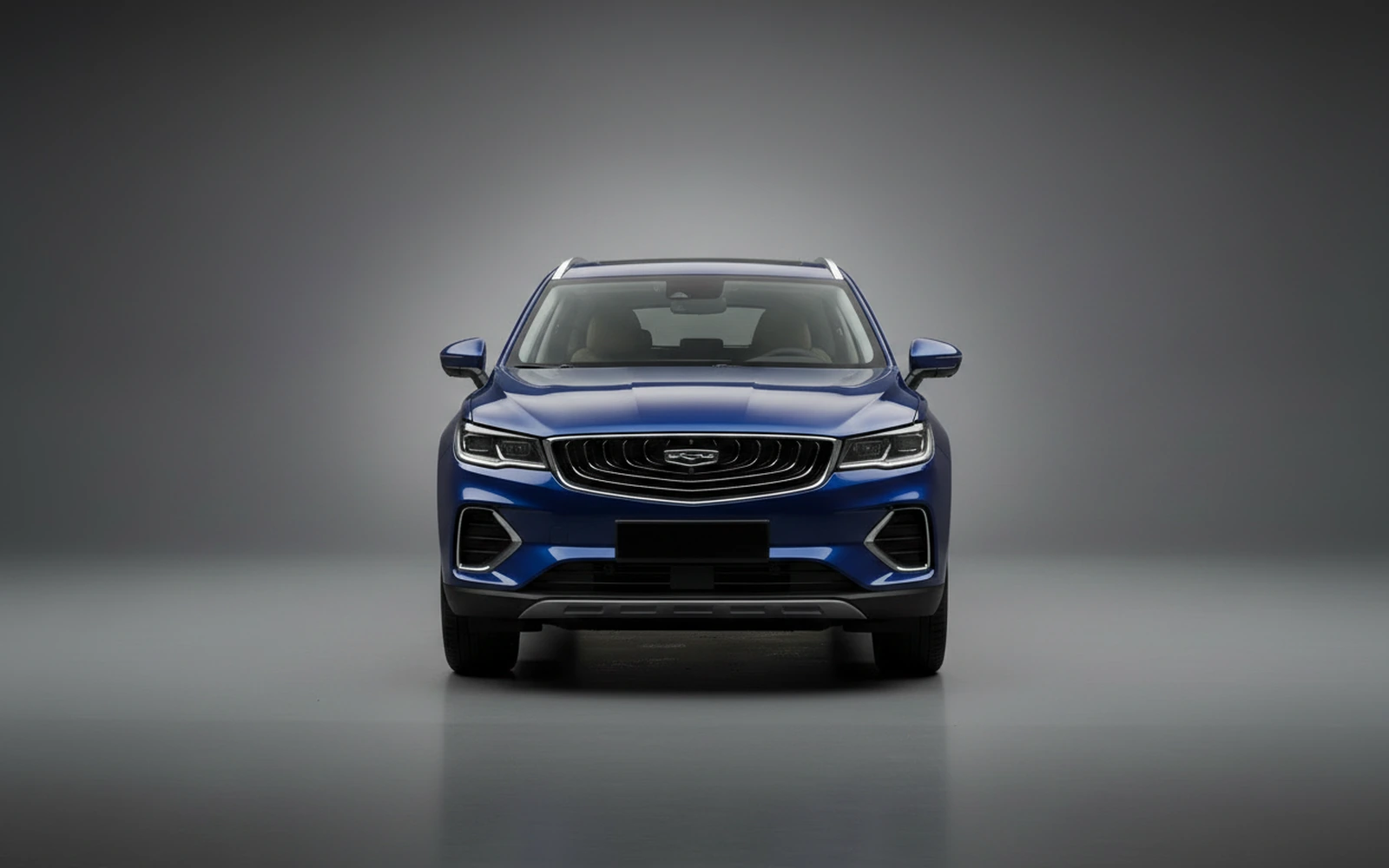 Geely Monjaro Blue 2024 — exterior side view