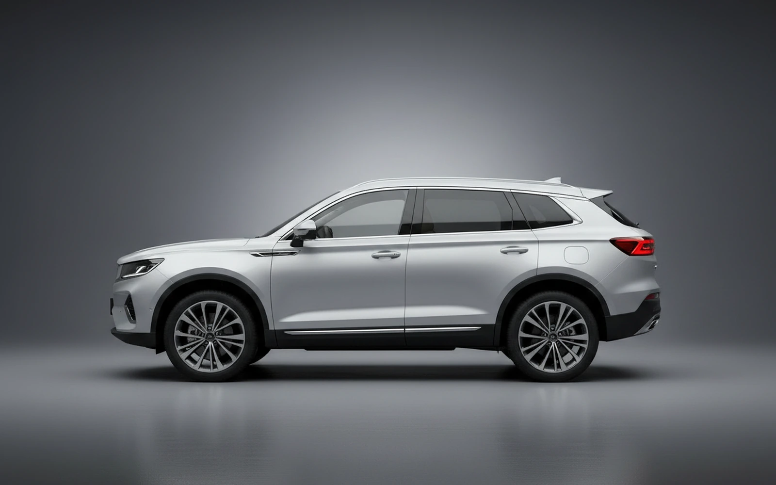 Geely Monjaro Silver 2025 — exterior rear view