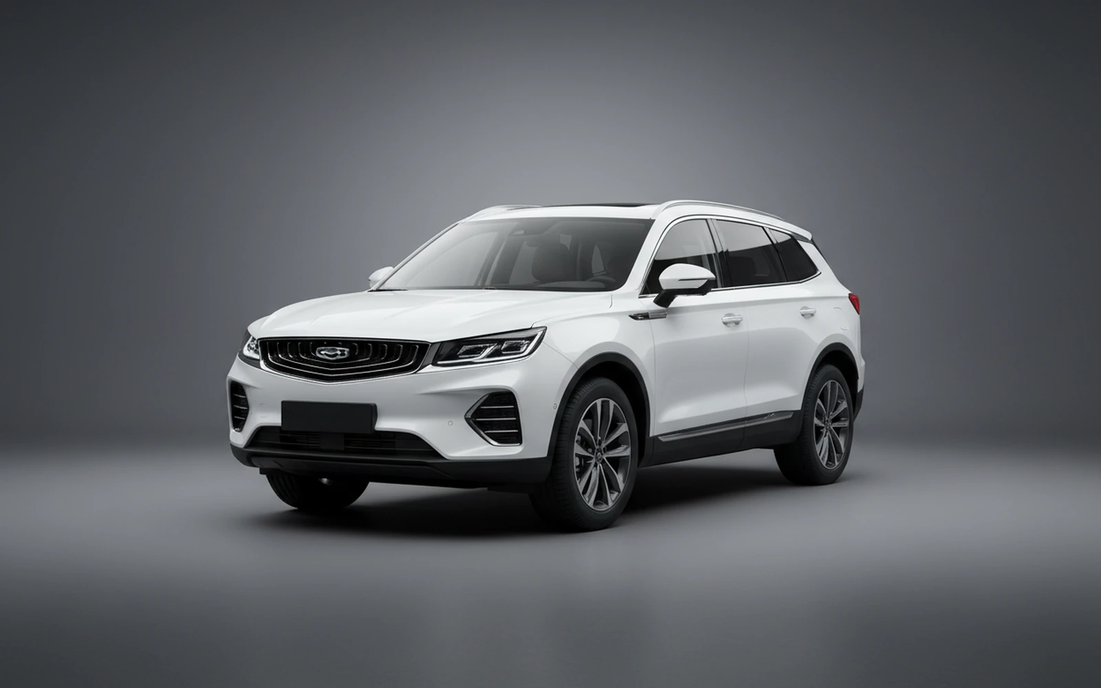 Geely Monjaro White 2025 for rent in Miami — exterior front view