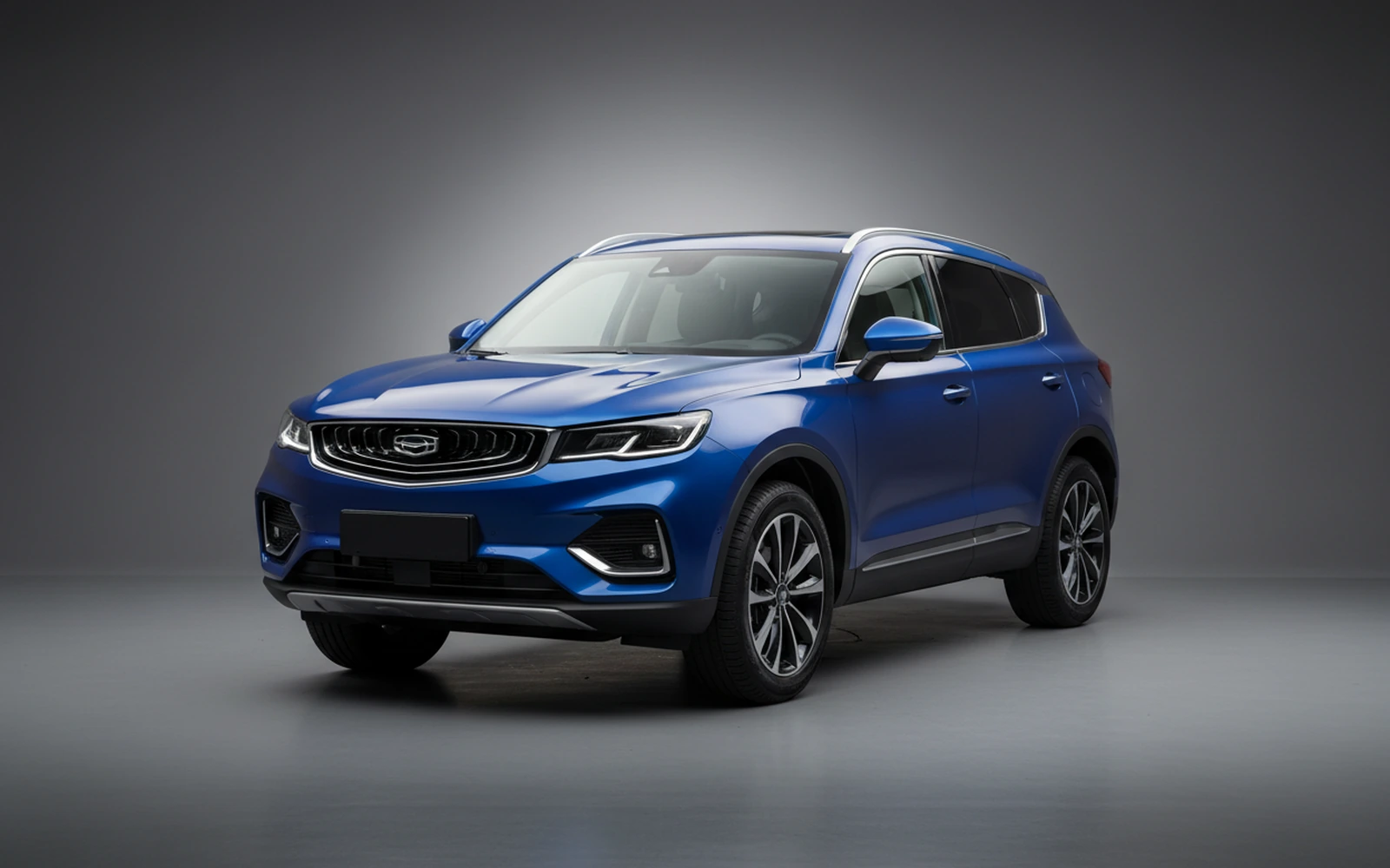 Geely Tugella GF Blue 2024 for rent in Miami — exterior front view