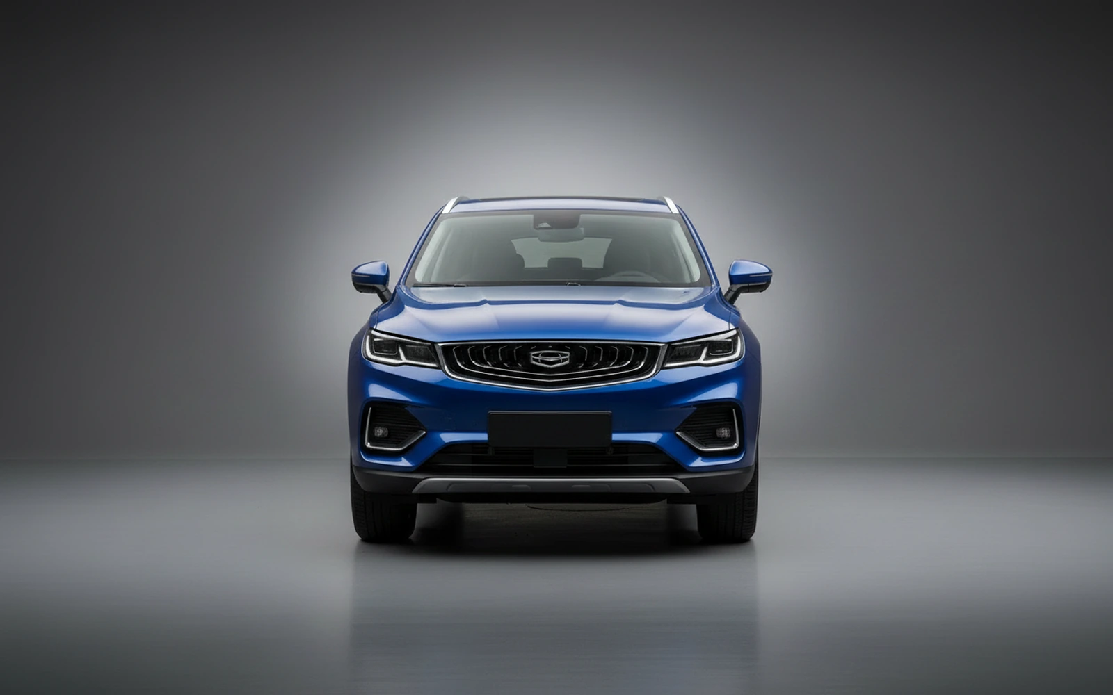 Geely Tugella GF Blue 2024 — exterior side view
