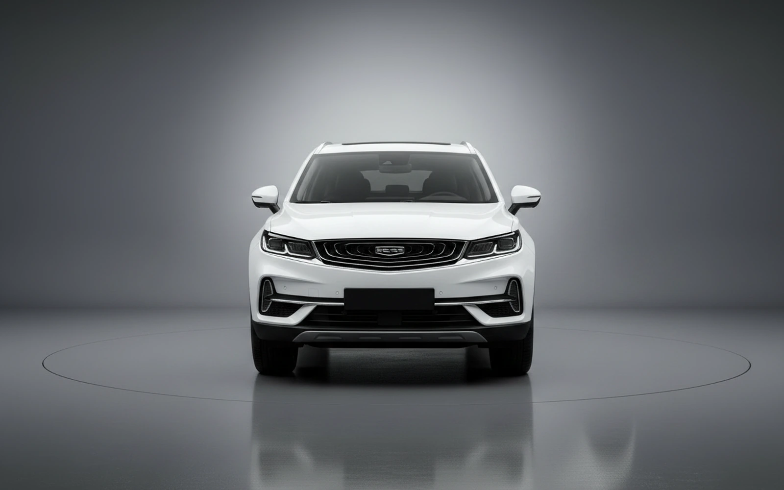 Geely Tugella GF White 2024 — exterior side view