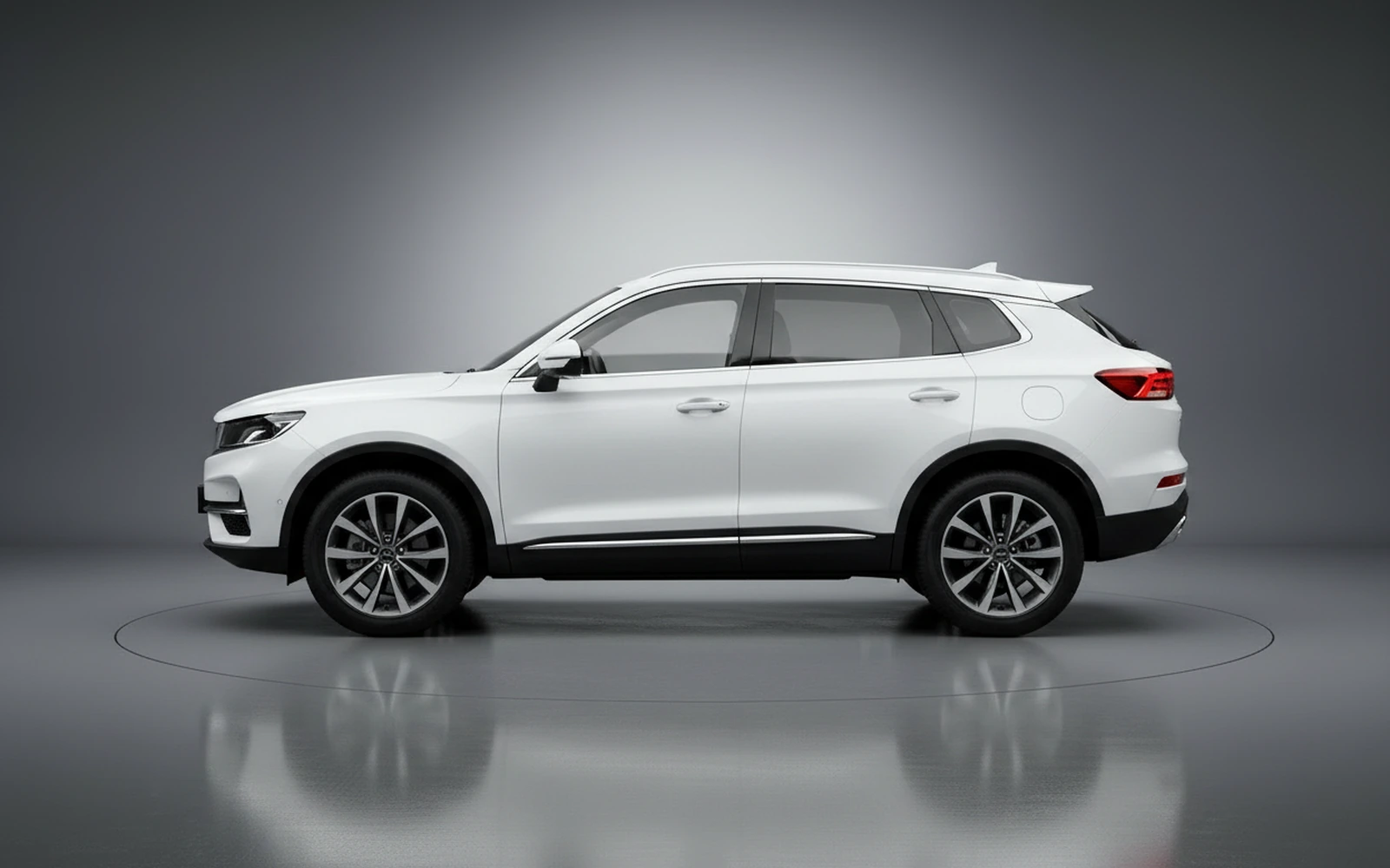 Geely Tugella GF White 2024 — exterior rear view