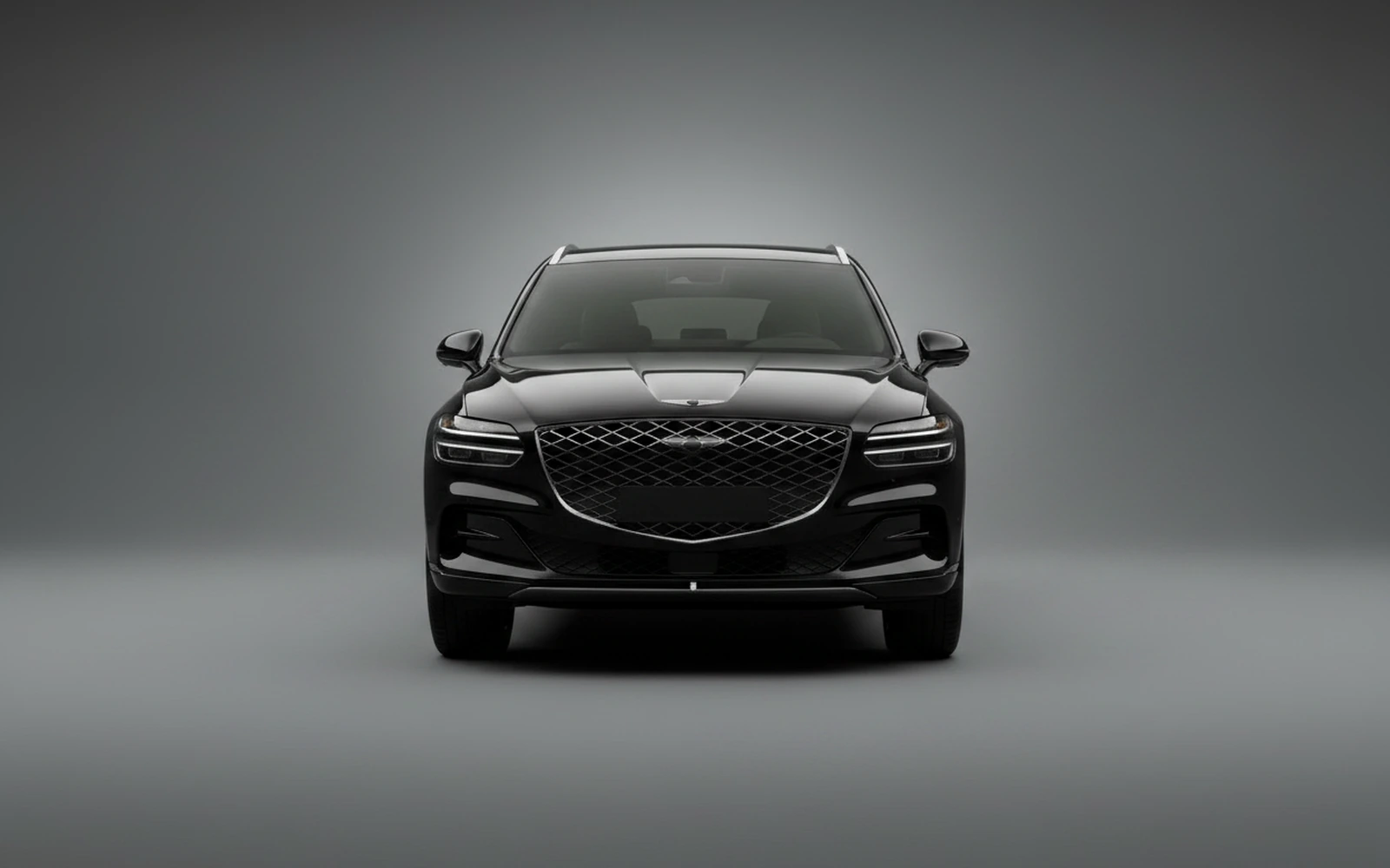 Genesis GV70 Black 2023 — exterior side view