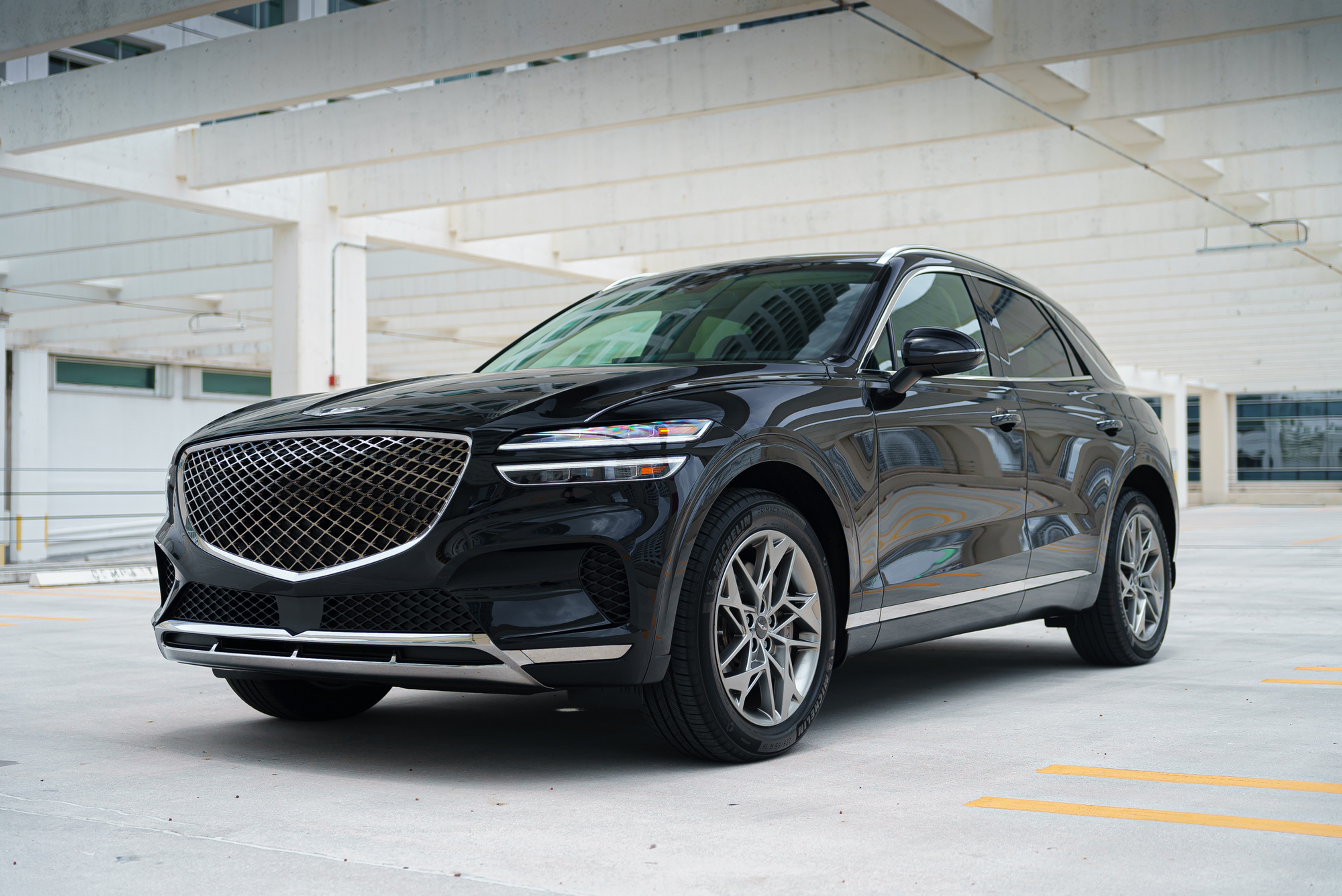 Genesis Gv70 Black for rent in Miami — exterior photo