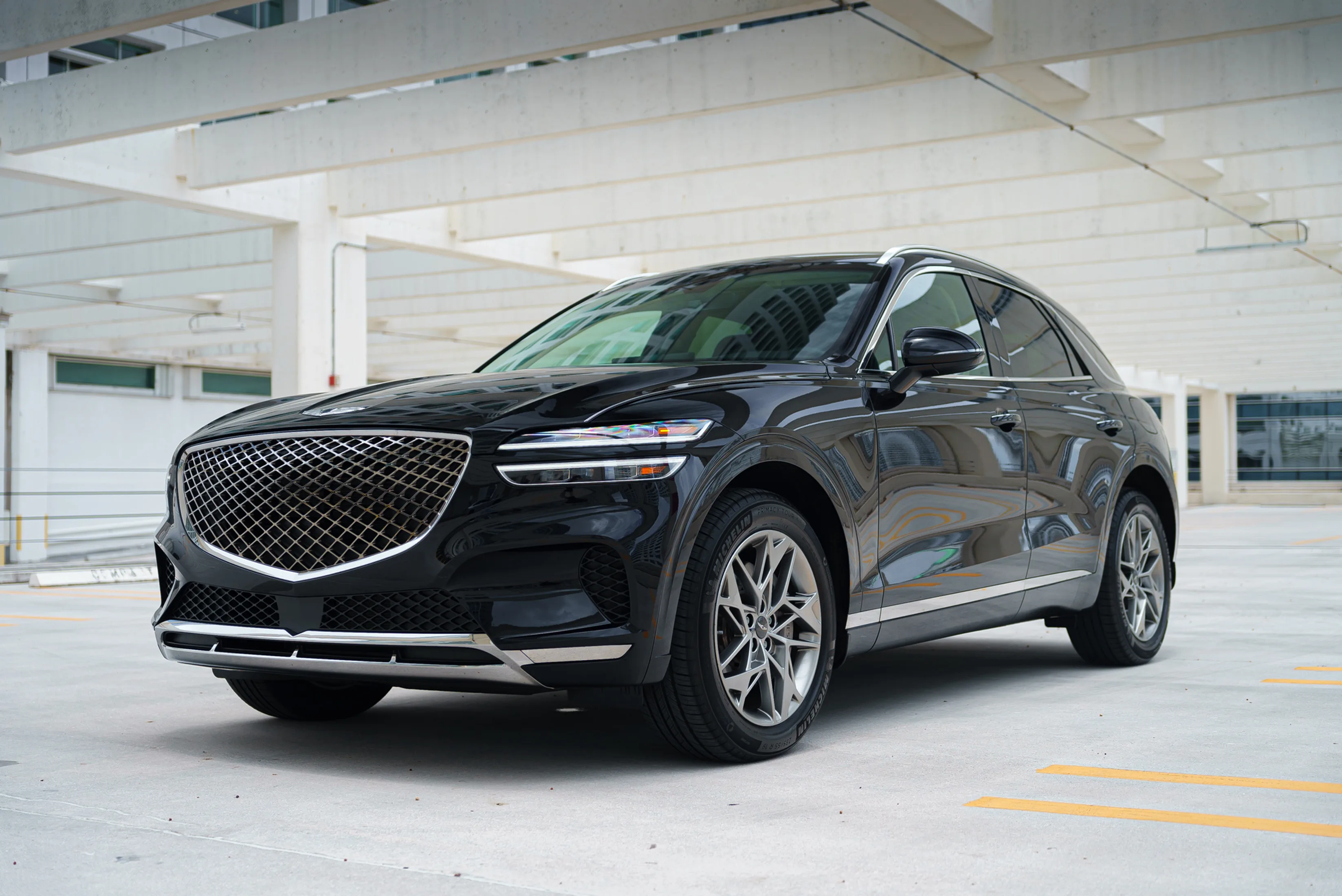 Genesis Gv70 Black for rent in Miami — exterior photo