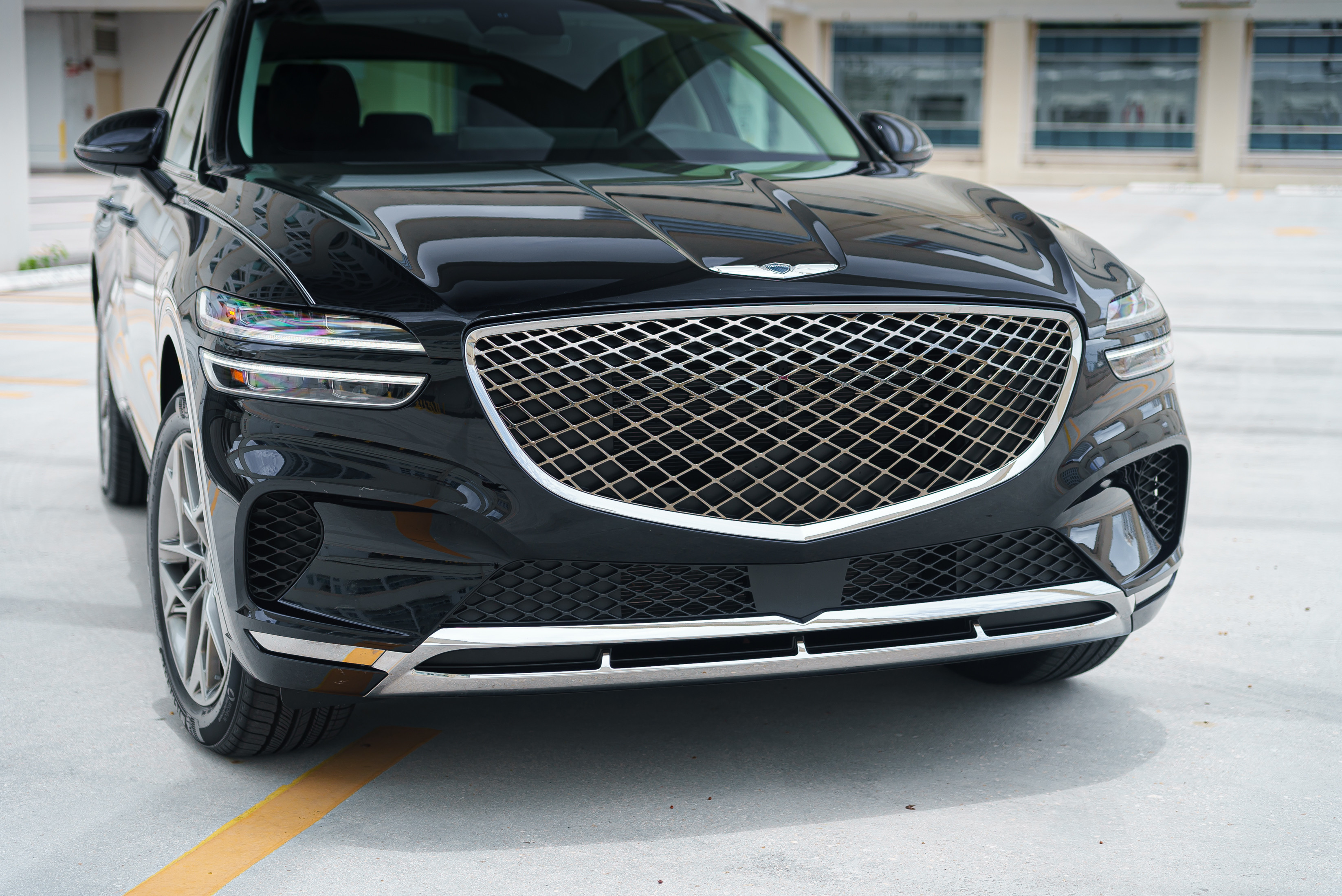 Genesis GV70 Black — interior dashboard