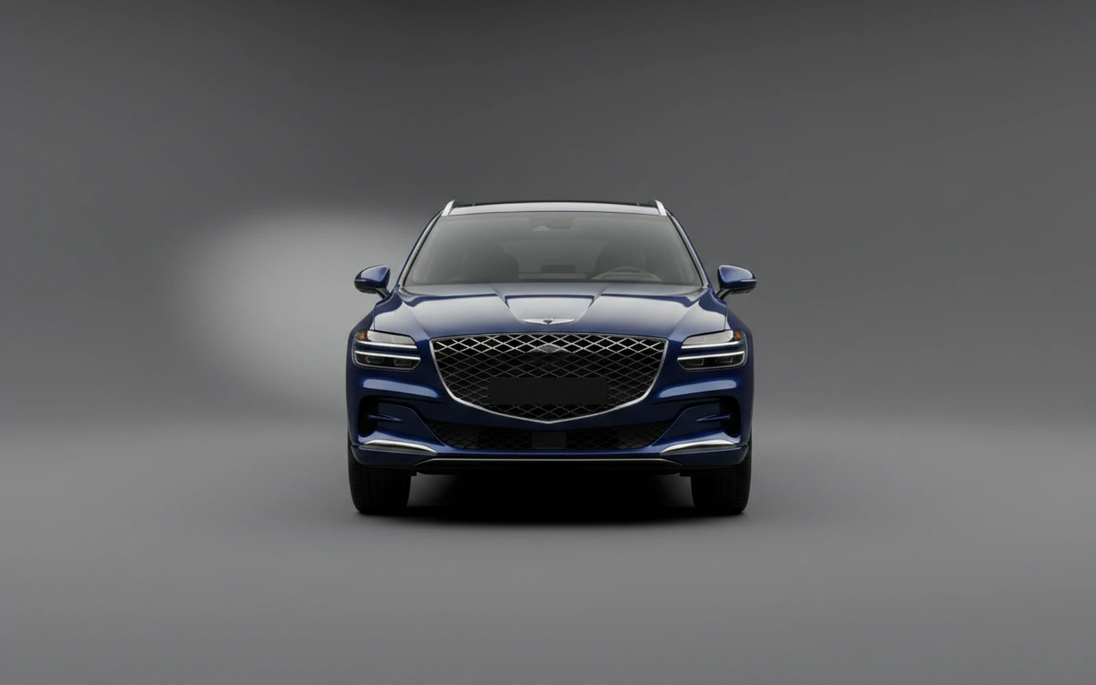 Genesis GV70 Blue 2023 — exterior side view