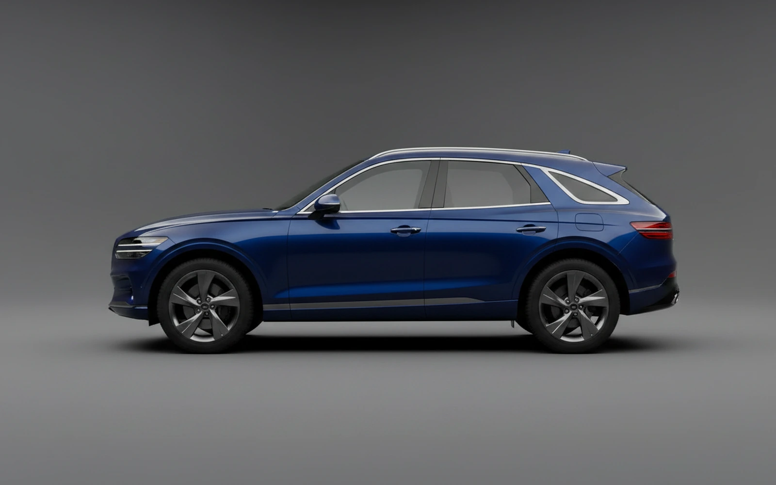 Genesis GV70 Blue 2023 — exterior rear view