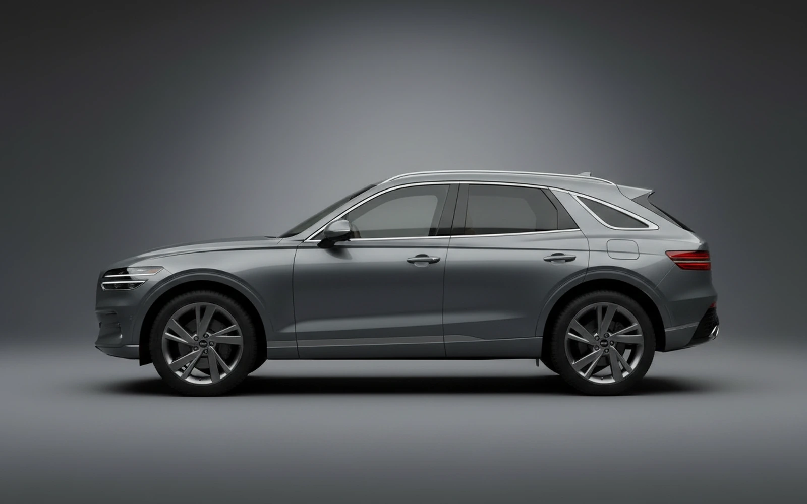 Genesis GV70 Grey 2023 — exterior rear view