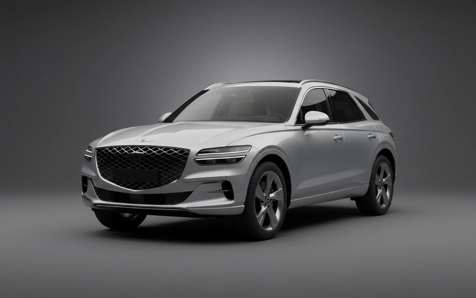 Genesis Gv70 Silver 2023 for rent in Miami — exterior photo