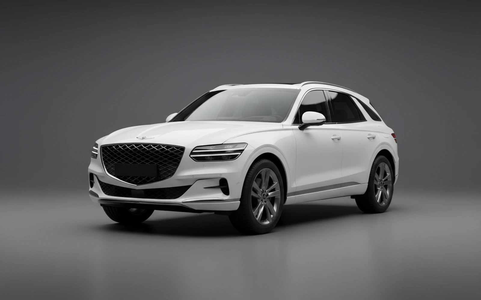 Genesis Gv70 White 2023 for rent in Miami — exterior photo