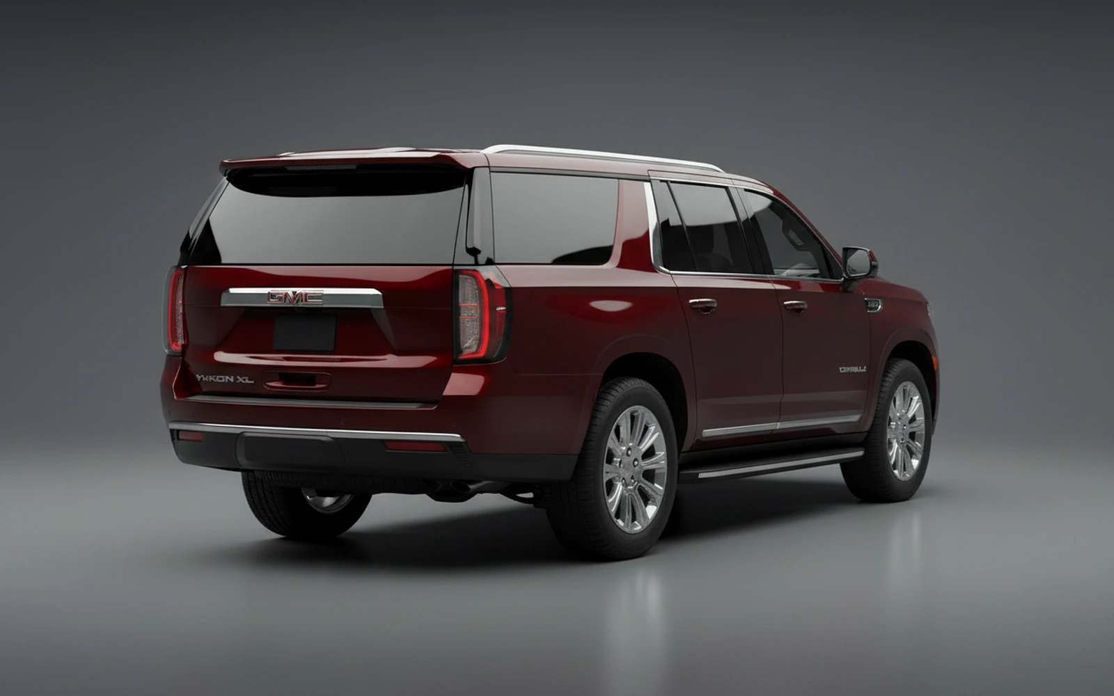 GMC Yukon XL Denali Burgundy 2024 — interior dashboard