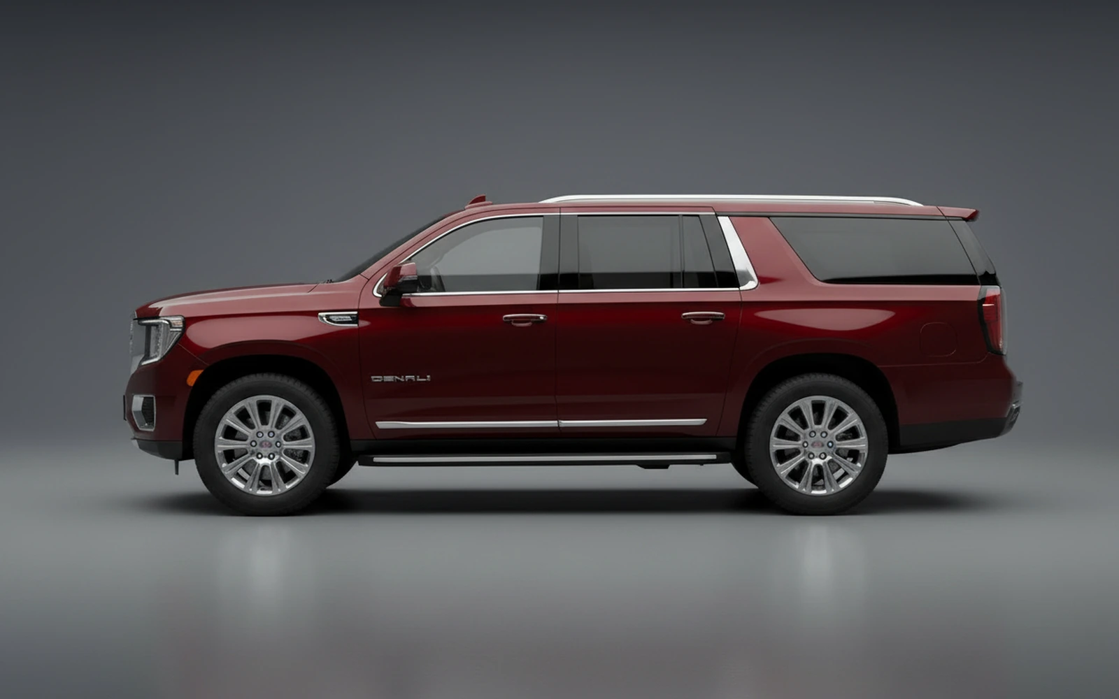 GMC Yukon XL Denali Burgundy 2024 — exterior rear view