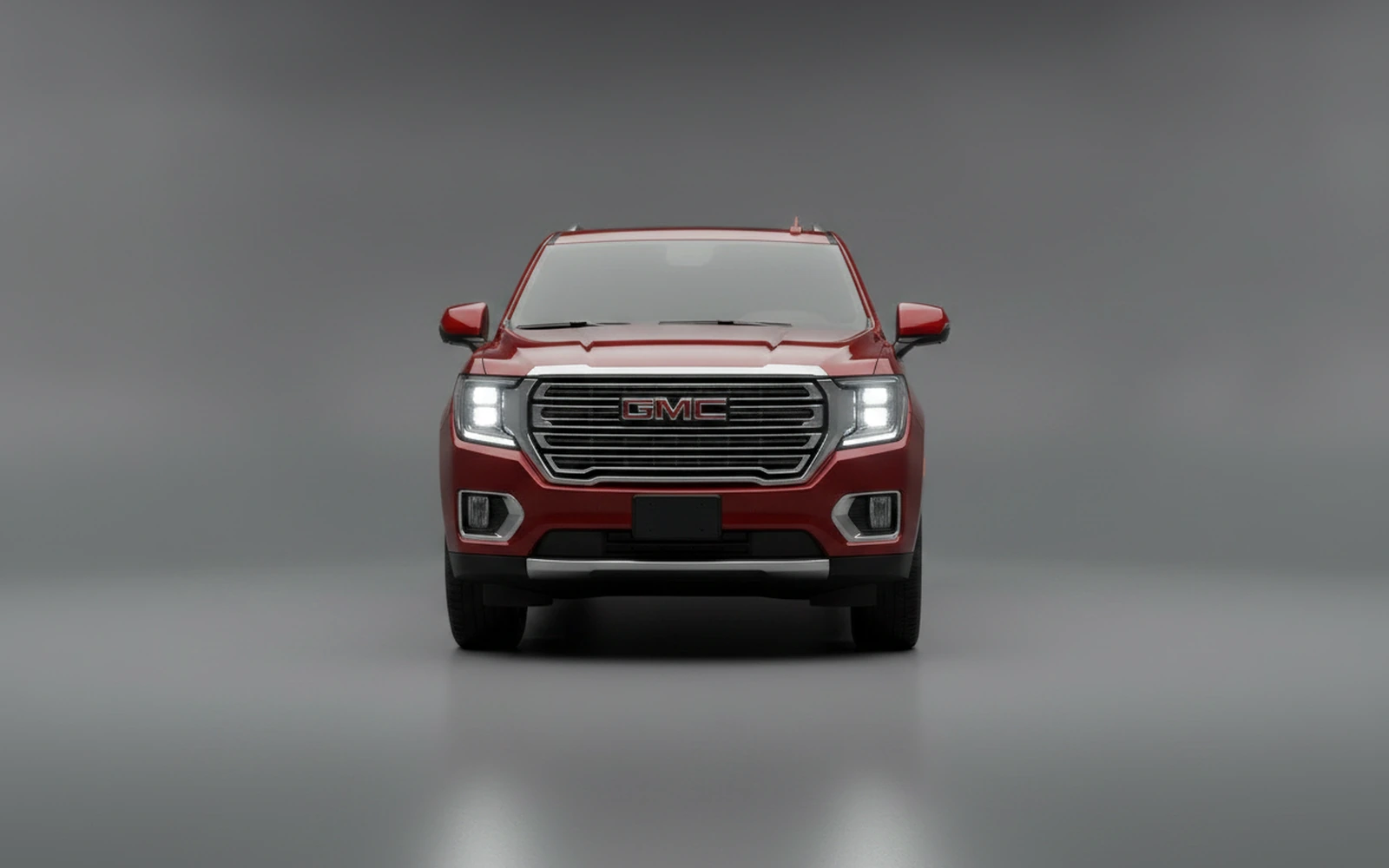 GMC Yukon SLE Rojo 2024 — exterior side view