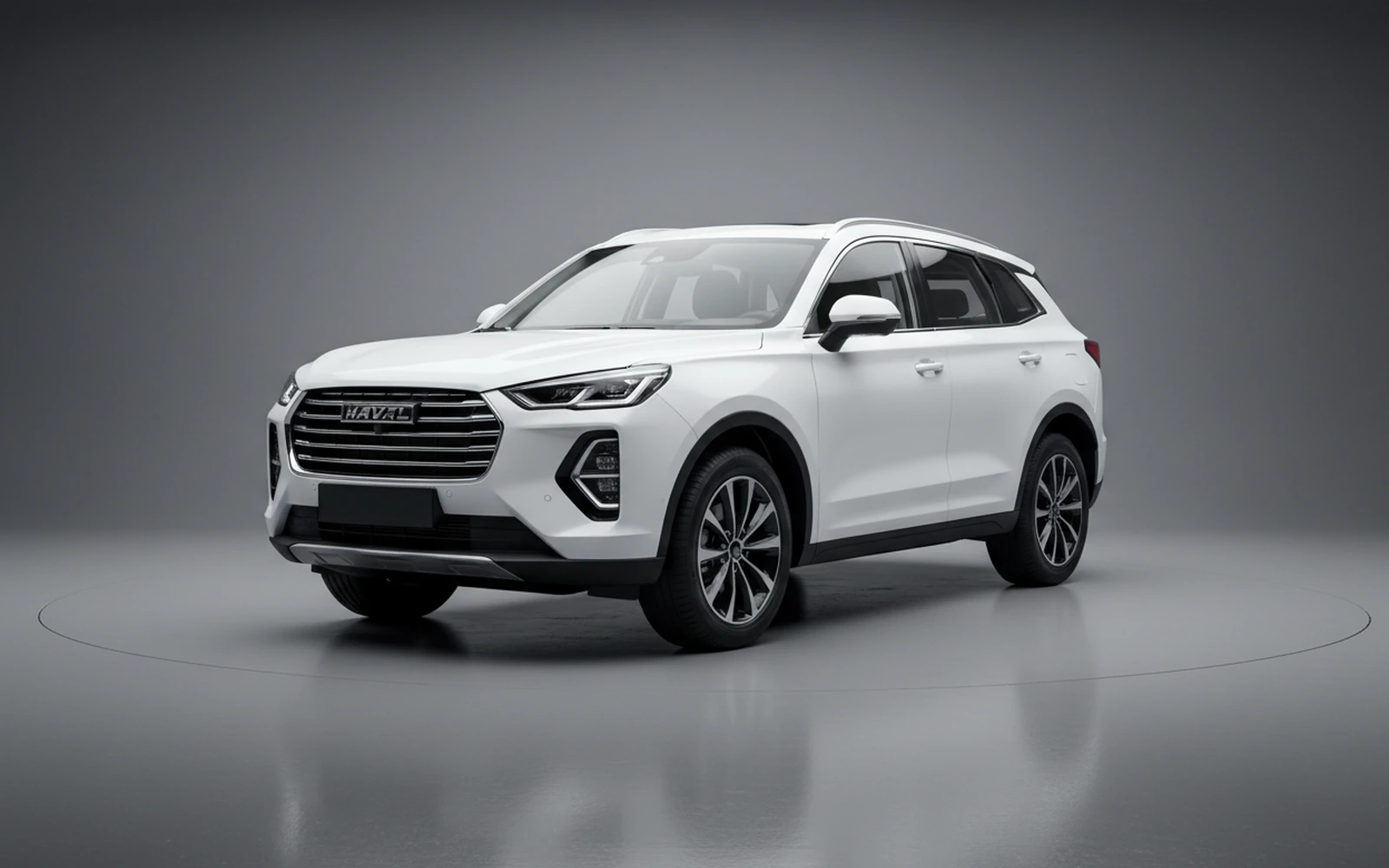 Haval Jolion White 2025 for rent in Miami — exterior front view