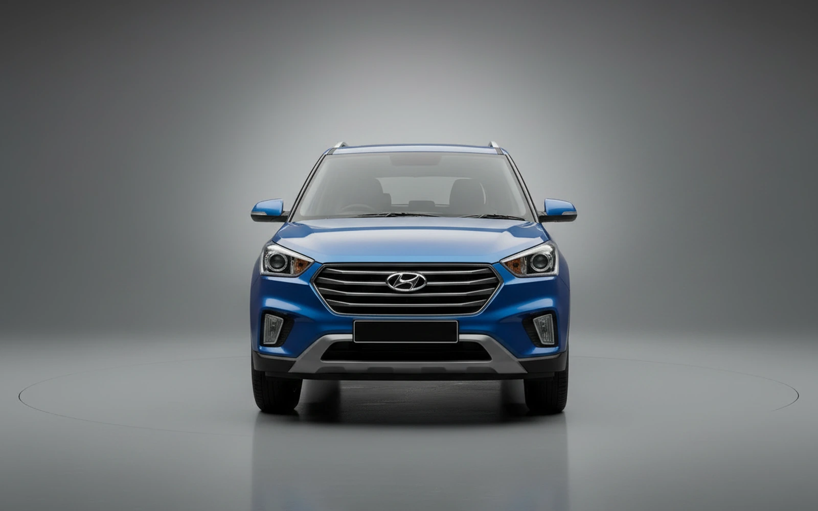 Hyundai Creta Blue 2025 — exterior side view