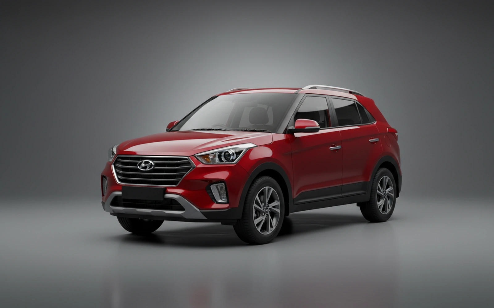 Hyundai Creta Red 2025 for rent in Miami — exterior photo