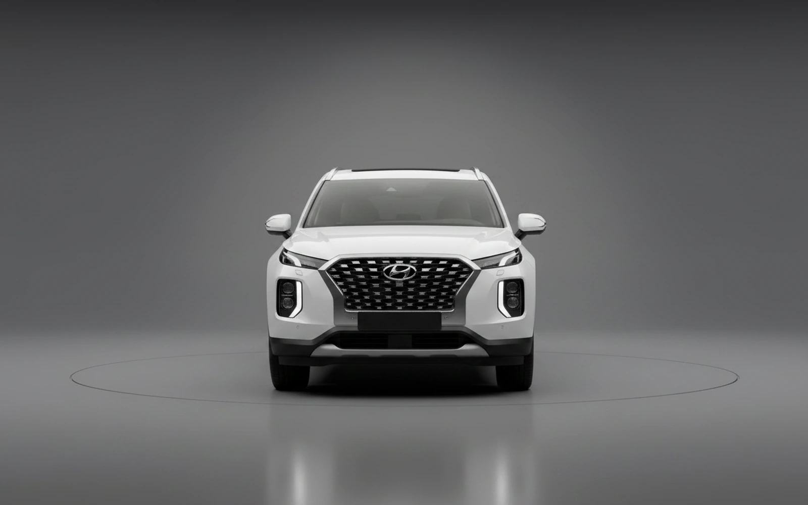 Hyundai Palisade White 2025 — exterior side view