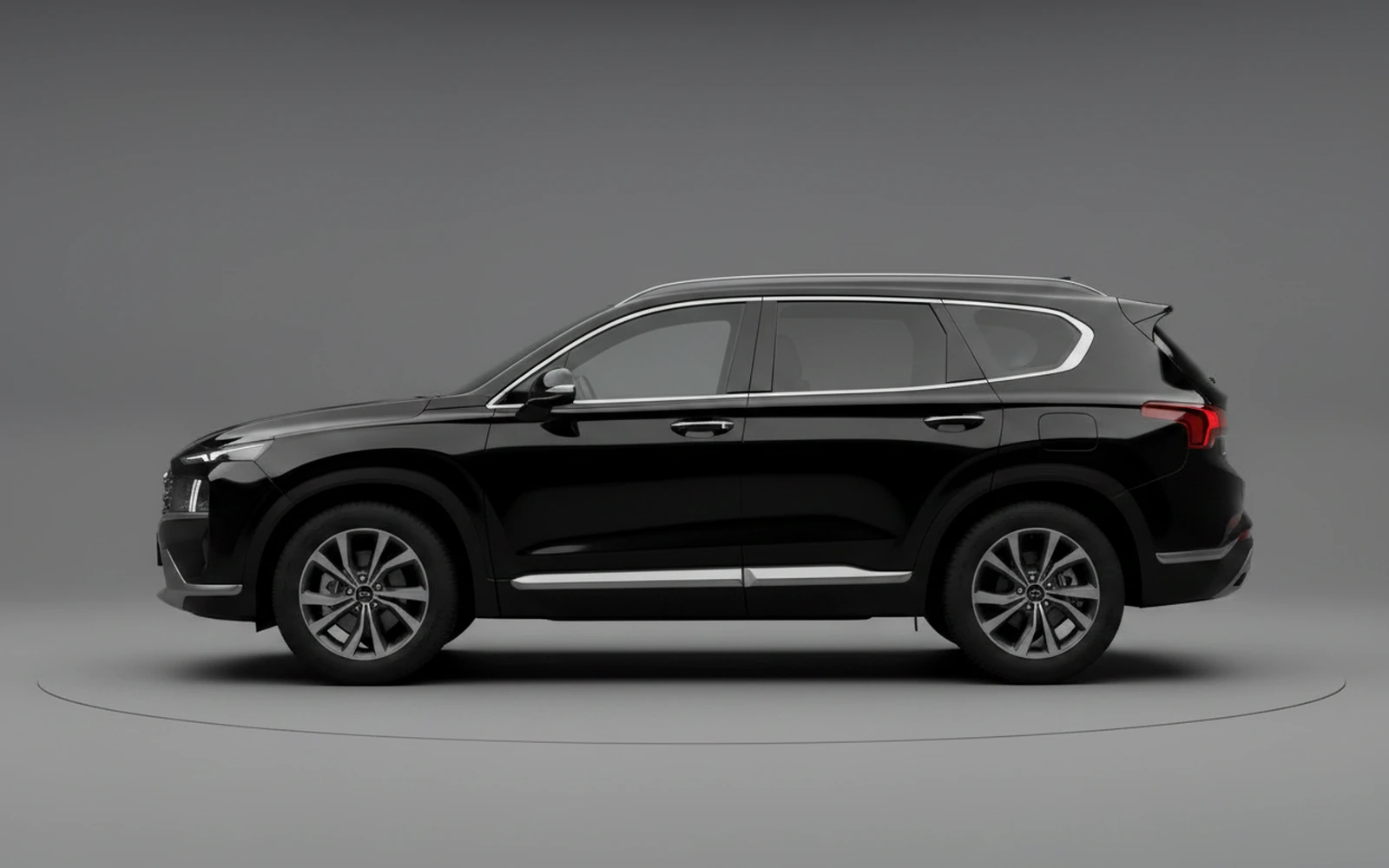 Hyundai Santa Fe Black 2024 — exterior rear view