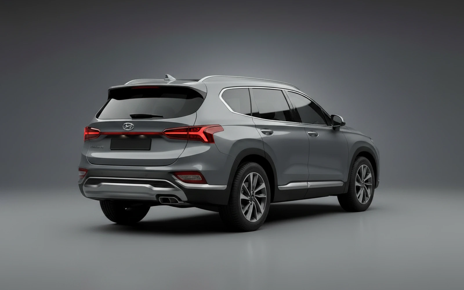 Hyundai Santa Fe Grey 2025 — interior dashboard