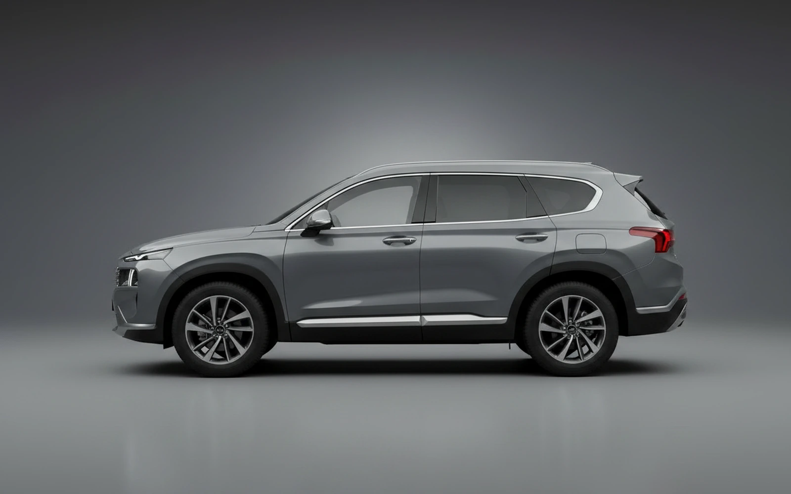 Hyundai Santa Fe Grey 2025 — exterior rear view