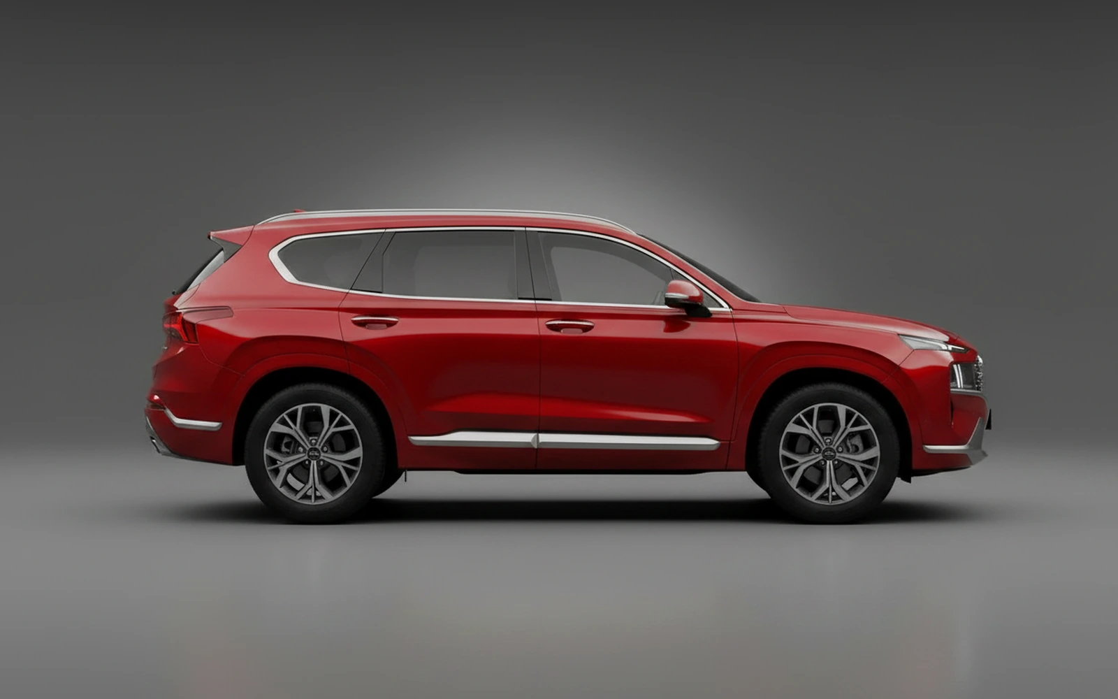Hyundai Santa Fe Red 2024 — exterior rear view