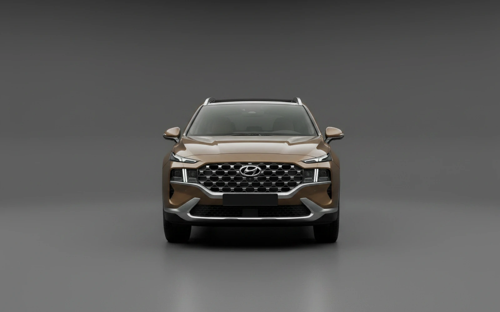Hyundai Santa Fe Bronze 2025 — exterior side view
