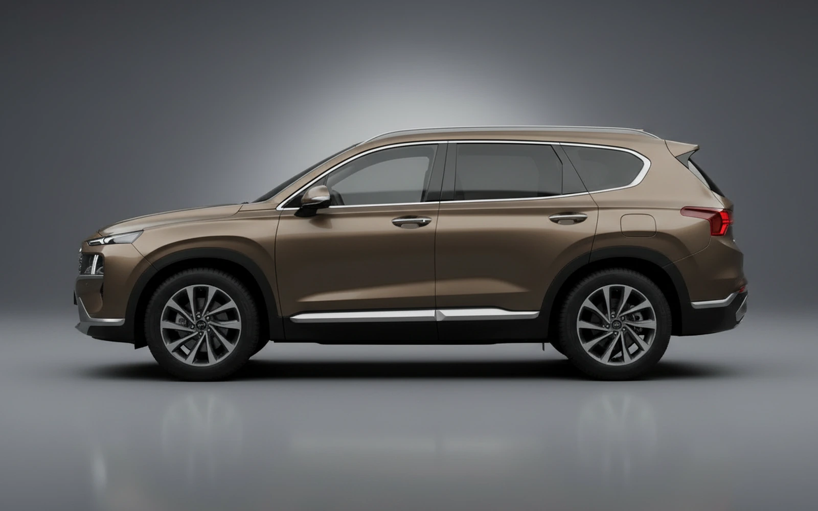 Hyundai Santa FE Bronze-matte 2026 — exterior rear view