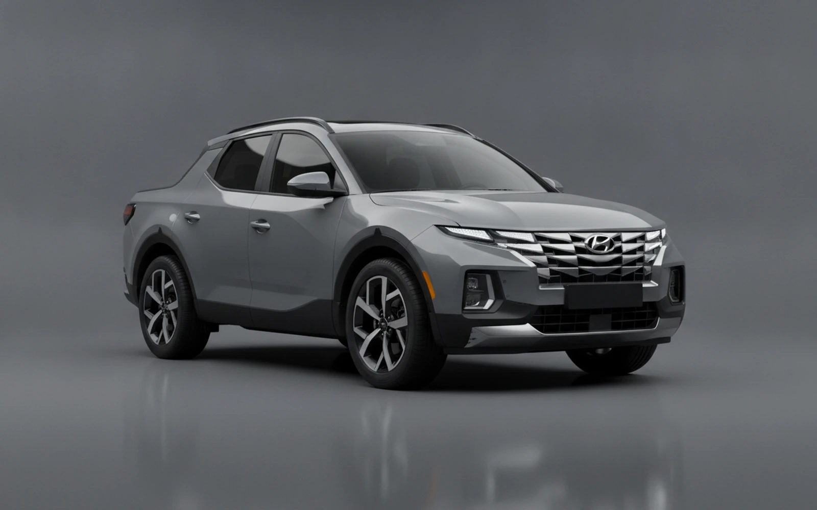 Hyundai Santa Cruz Grey 2022 for rent in Miami — exterior photo