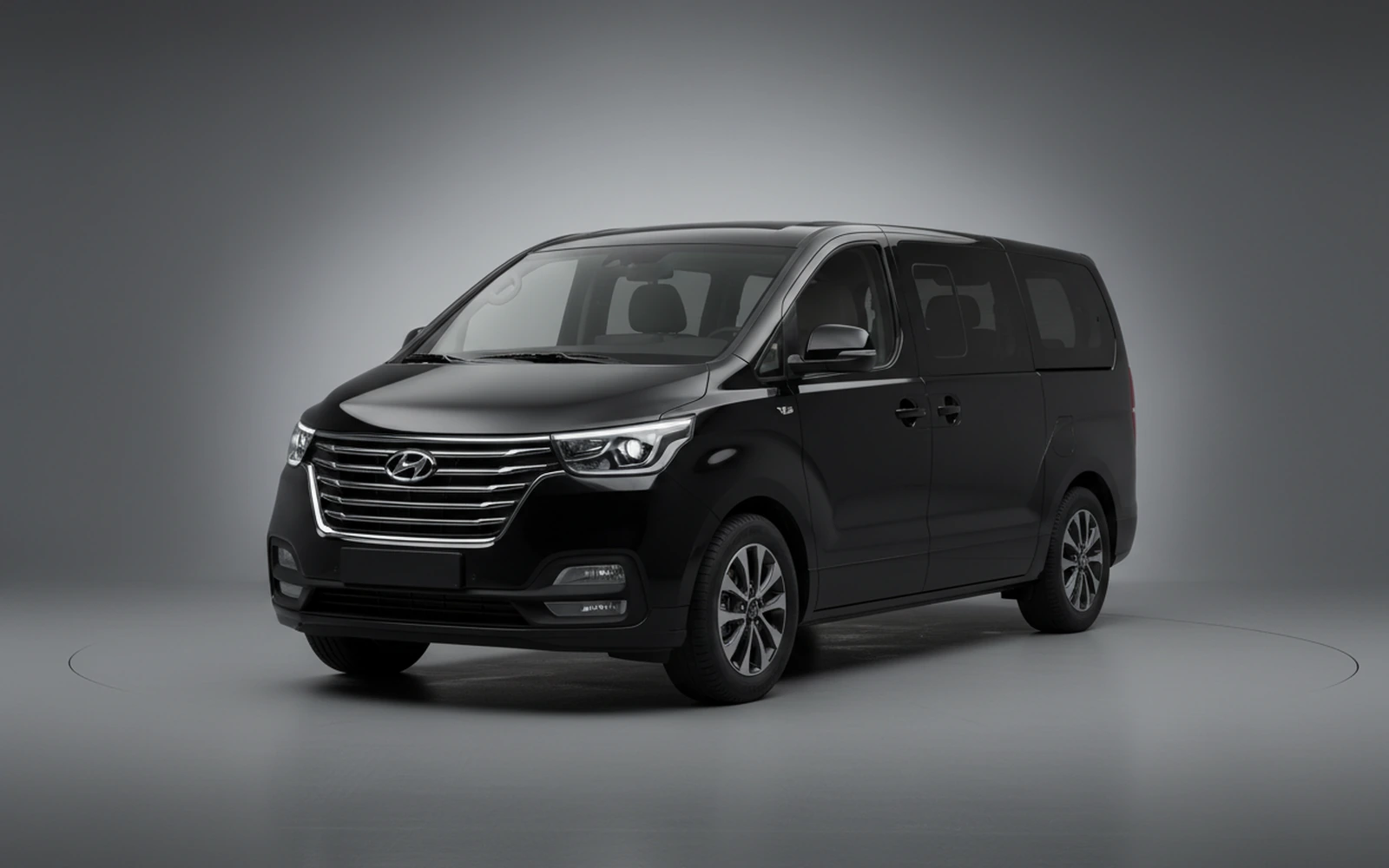 Hyundai Staria Black 2023 for rent in Miami — exterior photo