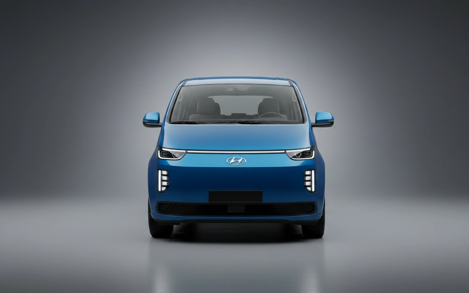 Hyundai Staria Azul 2023 — exterior side view