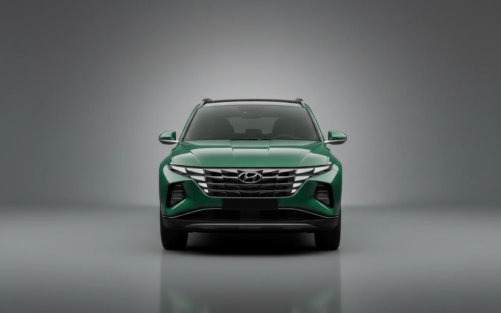 Hyundai Tucson Green 2025 — exterior side view