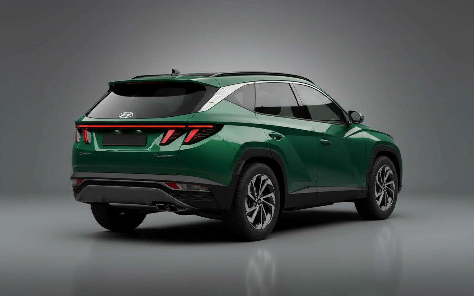 Hyundai Tucson Green 2025 — interior dashboard