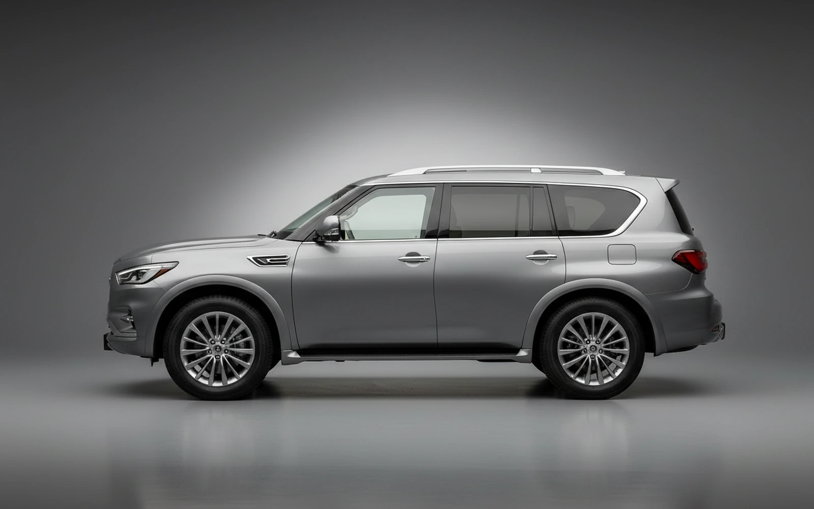 Infiniti Qx 80 Grey 2022 — exterior rear view