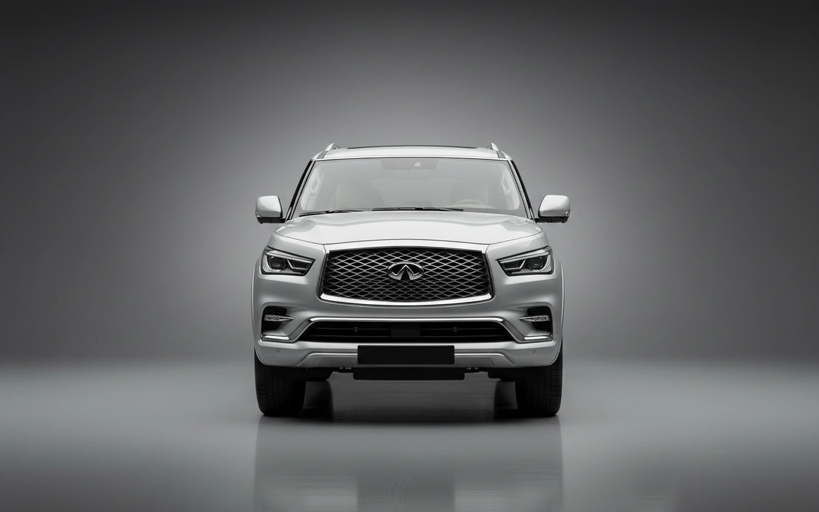 Infiniti Qx 80 Silver 2022 — exterior side view