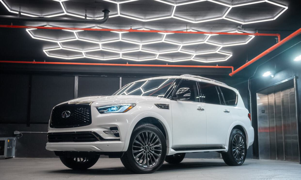 Infiniti Qx80 Black 2024 for rent in Miami — exterior photo