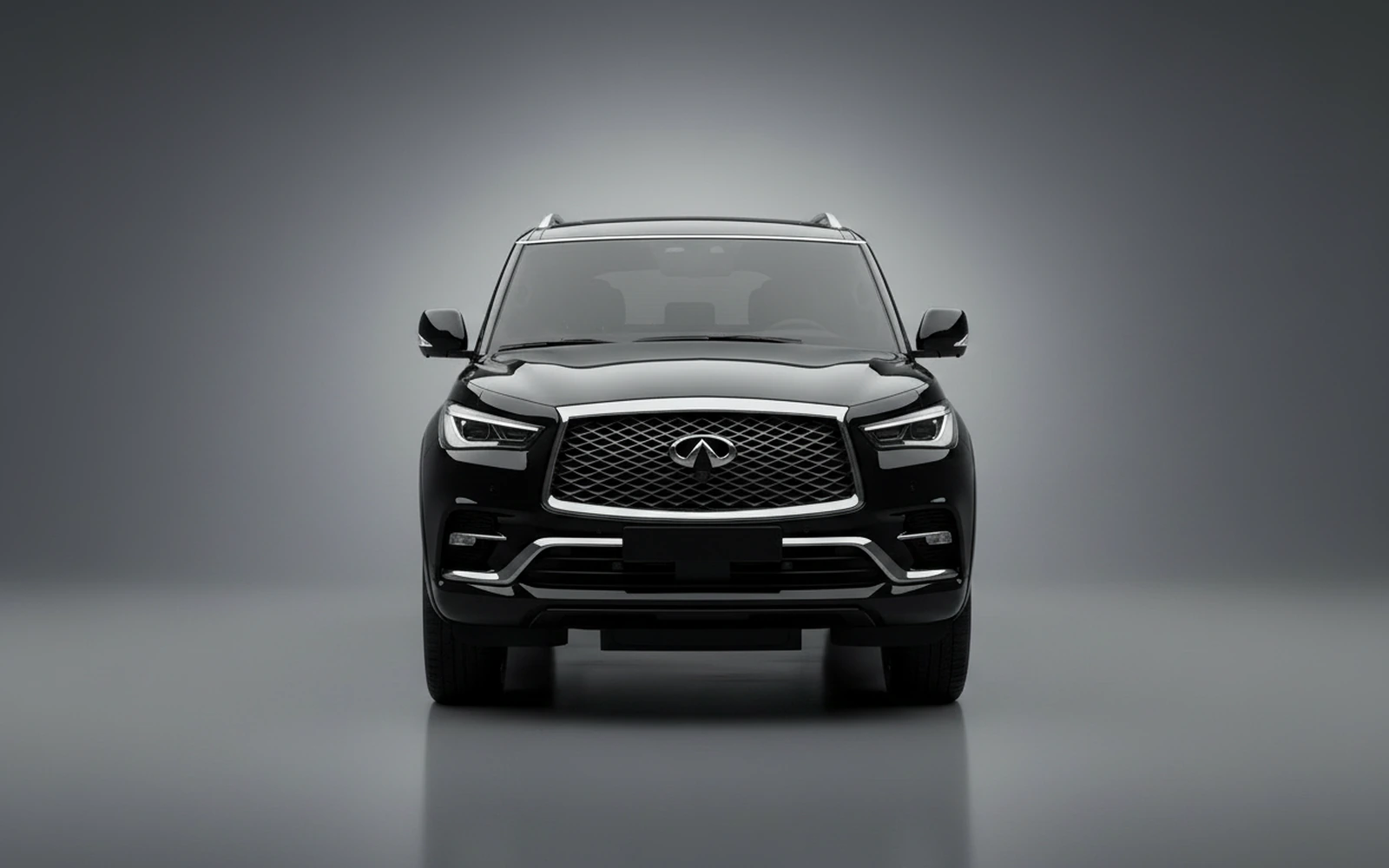 Infiniti QX80 Black 2025 — exterior side view