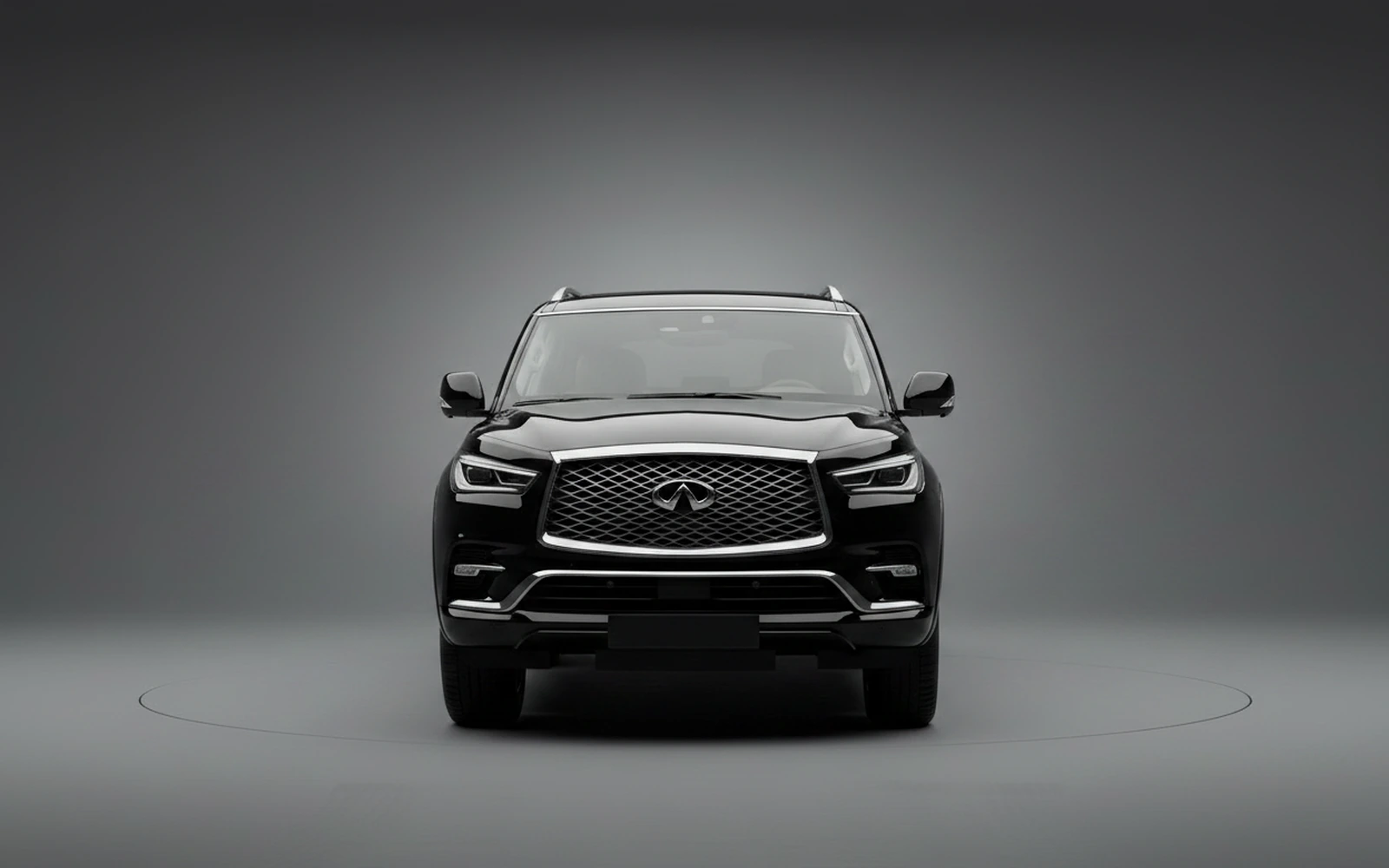 Infiniti QX80 Black 2025 — exterior side view