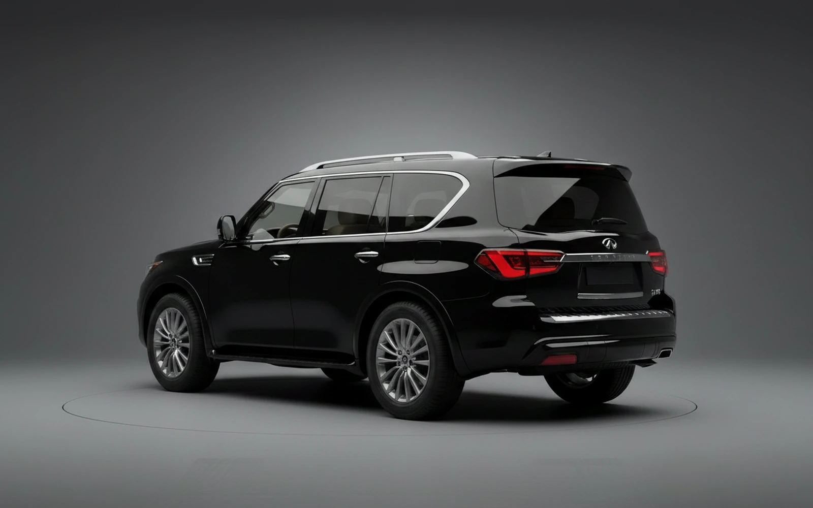 Infiniti QX80 Black 2025 — interior dashboard
