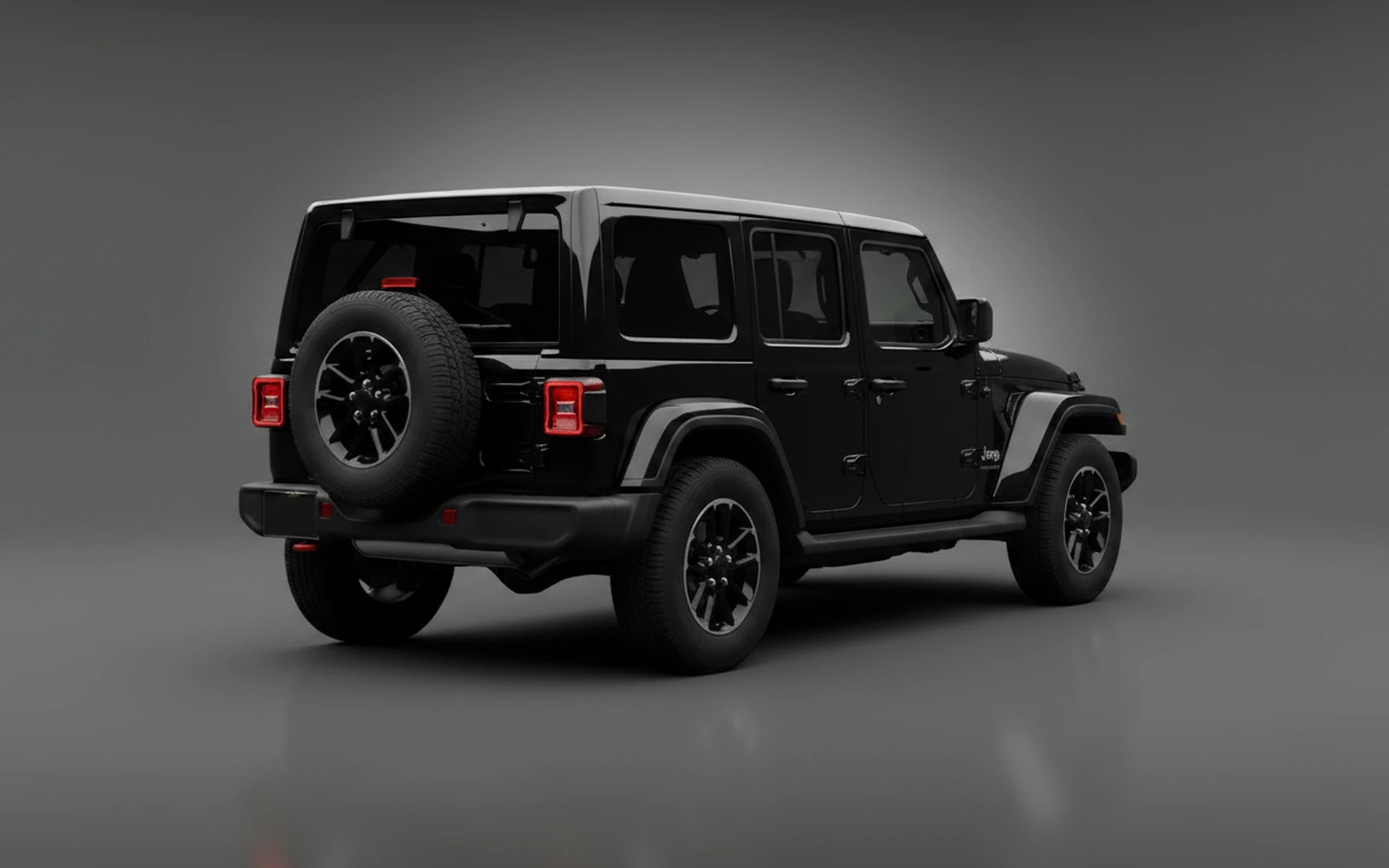 Jeep Wrangler Black 2025 — interior dashboard
