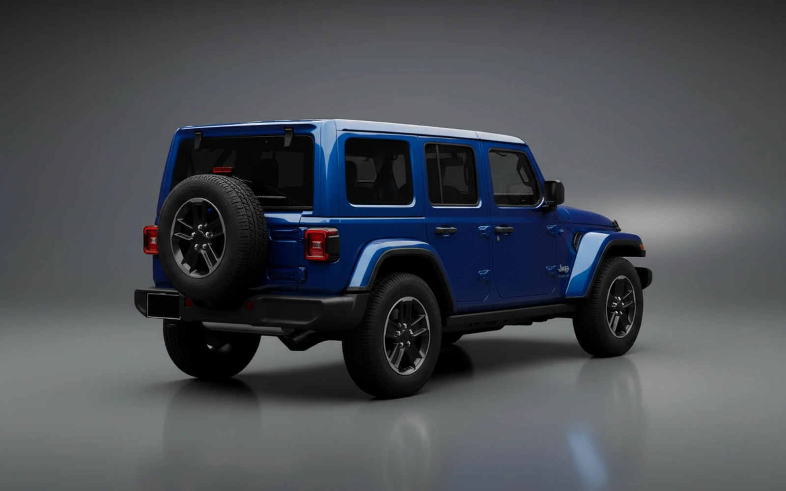 Jeep Wrangler Blue 2024 — interior dashboard